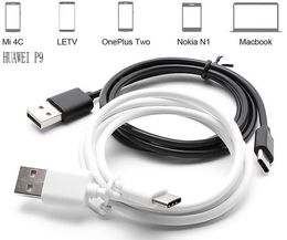 Type C USB Cables Round Data Charging Cord for Phone Samsung S8 Note 7 S7 S6 edge S4 Huawei P9 6 5