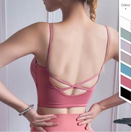 New Summer Shock-proof Sports Yoga Suspender with Small Vest Sexy Beautiful Back and Breathable Sports Bra in 2019