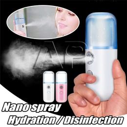 Portable Hydrating Sprayer Beauty Spray Apparatus Humidifier Rechargeable Nano Spray Hydrating Apparatus Cold Spray Apparatus With Package