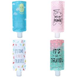 Trip Folding Lotion Bag Portable Shower Shampoo Bottle Bag Squeeze Makeup Liquid Storage Bag Hand Sanitizer Container