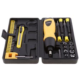 Freeshipping 6V 27Pcs/Set Electric Screwdriver Cordless Drill + Screwdriverdrilling wall Bit Set Household Dyi Tools