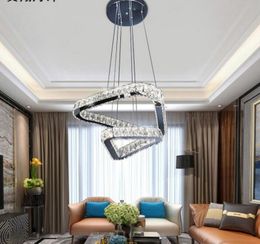 Crystal pendant light fixtures Dimmable 3 Colour crystal hanging ceiling lights for Dining Room Living Room MYY