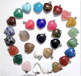 10 styles Lots Cross Waterdrop Druzy Crystal Natural Stone Pendant DIY Necklace Earrings Charms Women Men Fashion Jewellery