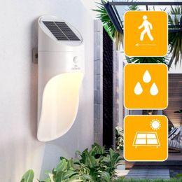 New unique human body induction LED solar wall lamp outdoor waterproof courtyard lamp solar street lamp