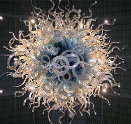 Unique Led Pendant Lights Home Hotel Lamps Murano Blown Glass Crystal Chandelier Lighting for House Decoration