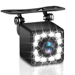 12 LED 170 Degree Wide Angle Easy Install HD Rear View Back Up Waterproof Camera with Nigh Vision Lights for All Cars
