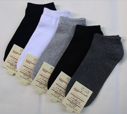 Men's Short Boat Socks High Quality Polyester Breathable Casual 3 Pure Color Sock for Men