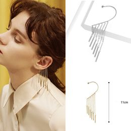 Chic Clip Long Earrings Without Ear Holes Exaggerated Big Ear Clips Simple Temperament Bridal Accessories In Stock