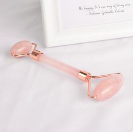 Traditional China Massage Relaxation Tool Aventurine Jade Roller Anti Ageing Pink Rose Quartz Jade Roller For Face