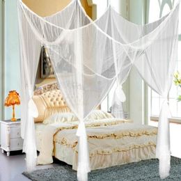 Svart vit säng canopy myggnät tygnät insekt skyddsflickor rum prinsessan säng dekor tält skydd barn6164595