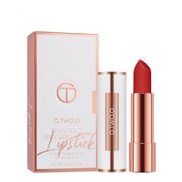 O.TWO.O 12 Colours Matte Lip stick Nude Brown Red Lips Makeup Velvet Silky Smooth Texture Long Lasting Waterproof Moisturising