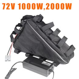 72v ebike triangle lithium ion battery 72v 20ah 30ah electric bicycle batteries 72 volt 2000w 1500w 1000w battery