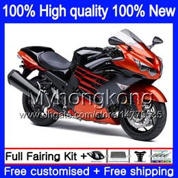 Injection For KAWASAKI ZX-14R ZZR1400 ZX 14R ZZR-1400 25MY.38 ZX14R 12 13 14 15 16 17 2012 2013 2014 2015 2016 2017 Orange blk OEM Fairing