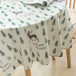 Tablecloths table cloth Round Tables 60 Inch 1 5M Christmas tree ornaments Printed Indoor Outdoor Camping Picnic Circle Table Clo208g