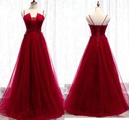 Burgundy Elegant Formal Evening Dresses 2019 Unique Strapless Hand Made Flowers Backless Prom Dress Pageant Party Vestidos De Novia