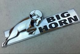 Big Horn Goat ABS Black Red Emblem Badge Decal Sticker Dodge Ram 1500 2500 3500