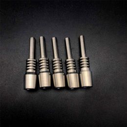 40mm Length NC Titanium Nail 10mm Inverted Nail GR2 Titanium tip For Glass Water Bongs Pipes Dab Oil Rigs Smoking