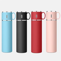 580ml Stainless Steel Bottle Thermo Mug Tea Coffee Thermal Cup Leak-Proof Portable Vacuum Bottles Black White Red