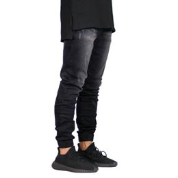 Wholesale-Fashion Stretch Men Jeans Denim Jogger Design Hip Hop Joggers For Men Y5036
