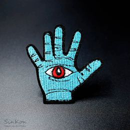 HAND (Size:5.8x5.8cm) Iron On Patch Sewing On Embroidered Applique Fabric for Jacket Badge Clothes Stickers