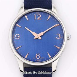 3 Style Best 3A 40mm L.U.C. XP Stainless Steel ETA2892 Automatic Mens Watch 168592-3002 Blue Dial Blue Fabric Strap Gents Watches