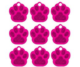 Fashion Paw Shape Pet ID Tag Dog Name Address Anti-lost Puppy Dog Kitten Aluminium Alloy Jewelry