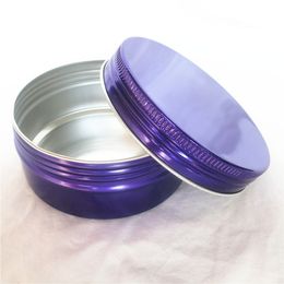 Candy Color 150ml Round Refillable Cream Jars Aluminum Wax Ointment Bottle DIY Cosmetic Packaing Supplies P055