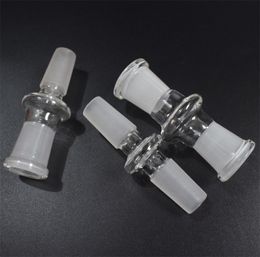 DHL Latest Glass Adapter Hookahs 14-14mm 18-18mm male 14-18mm female bong adapter for oil rig water pipes
