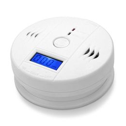 DHL CO Carbon Monoxide Gas Sensor Monitor Alarm Poisoning Detector Tester For Home Security Surveillance Without Battery