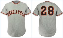 Minneapolis Millers 1951 Road Jersey Any Player or Number Sewn All Ed High Quality Free Shipping Baseball Jerseys