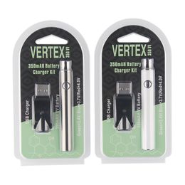 2Pcs Vertex Co2 VV Preheat Battery Kits LO Battery Co2 Oil Vaporizer O Pen 510 Vape Pen Preheating Batteries 350mah by epacket