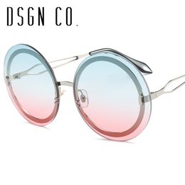 DSGN CO. 2019 New Arrival Round Sunglasses For Men And Women Classic Vintage Fashion Glasses Unisex Rimless Eyewear