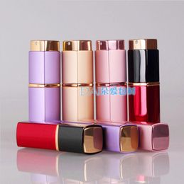 wholesale Luxury Square Empty Perfume Bottle 20ML Aluminium Refillable Bottle Portable Metal Spray Atomizer Fast Shipping