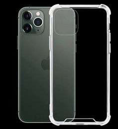 Clear Phone Cases For iPhone 11 Pro MAX XS XR X 8 Plus Note 10 Anti-knock Soft TPU Transparent Protective Cover Shockproof Case