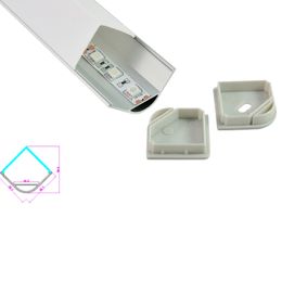 10 X 2M sets/lot L shape Aluminium profile led 90 degree angle led aluminium housing channel for led kitchen light