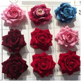 Rose Napkin Rings Wedding simulation roses Table Decoration cloth ring buckle Accessories