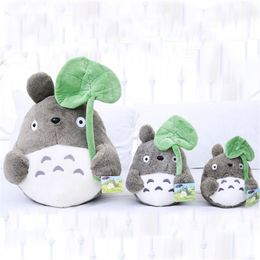 20cm Cartoon Movie Soft TOTORO Plush Toy Cute Stuffed Lotus Leaf Totoro Kids Doll Toys For Fans