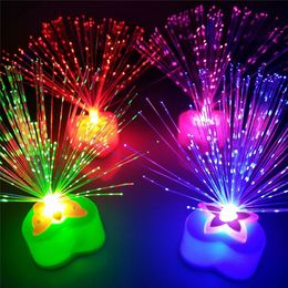 Factory direct spot small candle light led light mini fiber optic Christmas tree Rave Toy