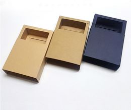 Various sizes Kraft Boxes Drawer Boxes New Year Gift Boxes Square Accessories Electronics Packaging SN2293