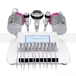 Salon weight loss machines 5 in 1 cavitation rf slimming fat removal micro current skin lift ems pads facial body slimming machine