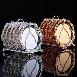 6pcs/ Set Metal Sliver Gold Colour Afternoon Tea Snack RackServing Cake Tray Cake Party and Wedding Party Decoration Trays