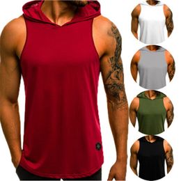 Mens Sleeveless Hoodie Muscle Sweatshirt Cool Hoody Tops Sport Hoodies 2019 Newest Hot Sale Summer Streetwear masculino camiseta