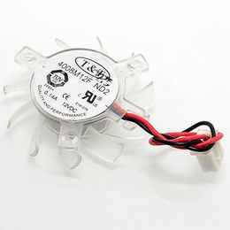 4008M12F ND2 40mm Graphics / Video Card VGA Cooler Fan Replacement 26mm 12V 0.10A 2Wire 2Pin Connector