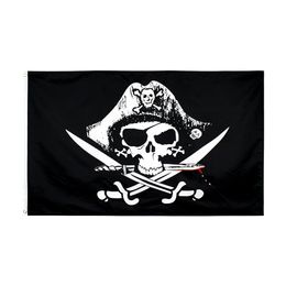 3x5 fts Dead Man's Chest Flag Skull and Crossbones Sabres Swords Jolly Roger pirate factory direct 90x150cm