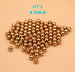 1/4'' ( 6.35mm ) Solid Brass (H62) Bearing Balls For Industrial Pumps, Valves, Electronic Devices, Heating Units and Furniture Rails