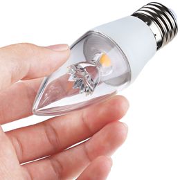 Lightme 4Pcs 5W 110-240V 420Lm C37 E27 LED Bulbs