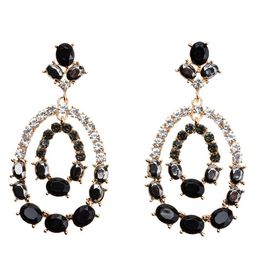 Fashion- Crystal Long Tassel Drop Earrings For women Dangle Statement Earring 2019 Fashion Jewelry in Bulk