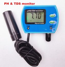 Freeshipping Portable Pen Digital Water PH Metre Philtre Measuring Water Quality Purity Tester Hydroponics EC Conductivity Metre