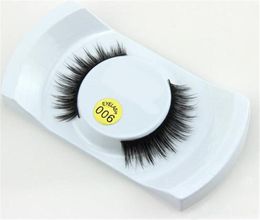 100% 3D Mink Makeup Cross False Eyelashes Eye Lashes Extension Handmade nature eyelashes 15 styles for choose have magnetic eyelash 2020 Hot