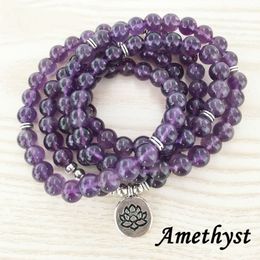 Wholesale-Stone Bracelet 108 Mala Yoga Necklace Matte Jewelry charm bracelet